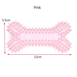 Juguete masticable duradero para entrenamiento de mascotas, no tóxico, con forma de hueso espinoso, para limpiar los dientes, juguete molar de goma para perros, resistente a mordidas, suministros para perros - Product Image 6