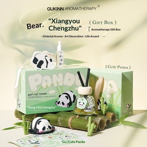 Panda <b>Reed</b> <b>Diffuser</b> Ornament Long Lasting Aroma Girls Birthday Aromatherapy Gift Box Home Fragrance Set - Product Image 2