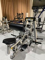 Machine de musculation HOISDT Fitness à charge de plaques en acier pour exercices des jambes et du dos, idéale pour la musculation en salle de sport