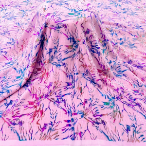 Tela de Terciopelo Estampada al por Mayor con Diseño de Lámina para Fabricantes de Ropa, Marcas de Moda, Producción de Prendas Personalizadas - Product Image 1