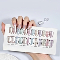 Vernis à ongles gel effet œil de chat transparent 12 couleurs, application en une étape, sans TPO ni HEMA, marque privée, vente en gros