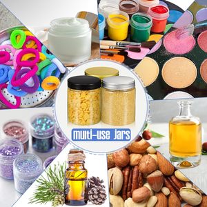 50Ml 4 Oz 4Oz 8 Oz Empty Black Clear Pet Plastic Food Grade Candy Cookie <b>Container</b> Jar in Bulk Plastic Jar With Lid - Product Image 4