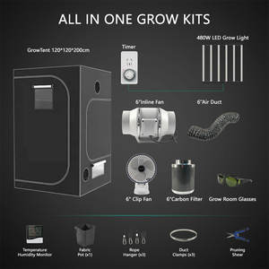 צמח ספקטרום מלא ג 'ויסטאר לגדול אור מערכת אוהל 4x6.56ft 480w lm281b הוביל לגדול אור אוהל שלם עם dmable - Product Image 2