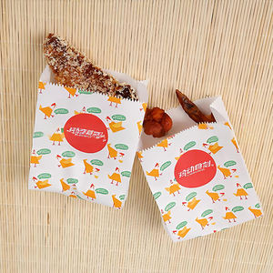 Bolsas de Papel Kraft Laminado con Recubrimiento de PE, Resistentes al Agua, Desechables y Duraderas, con Logotipo Personalizado para Envasado de Comida Rápida - Product Image 1