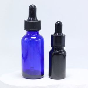 Essential <b>Oil</b> <b>Bottle</b> Clear Matte White Frosted Black Amber 5ml 10ml 15ml 20ml 1oz 2oz 3oz Glass Dropper <b>Bottle</b> With Gold Dropper - Product Image 3