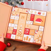 Kotak kalender kedatangan penjual terbaik 12 hari 4oz kotak kalender kedatangan toples Jam