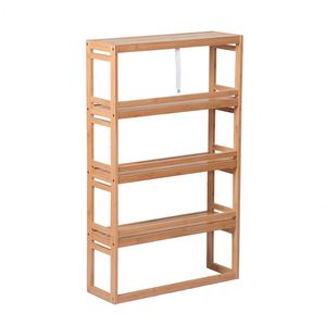 Free Standing Multipurpose Custom Bamboo Bathroom Shelves Plant Stand <b>Storage</b> <b>Racks</b> Shelving Units Living Room Bedroom Organizer - Product Image 4