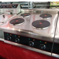 Cuisinière électrique à 4 plaques de cuisson de qualité supérieure, comptoir, 4 brûleurs électriques