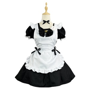 Cute Maid Outfit Pink And Black Cosplay Costume Soft Girl Lolita Dress For Performance Spring 2023 - Product Image 4
