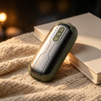 Chauffe-mains magnétique rechargeable 6000 mAh, 3 modes d'éclairage, logo personnalisé OEM ODM, chauffe-mains réutilisable, cadeau pour l'hiver, le camping en plein air
