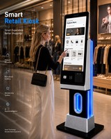Kiosco de Autoregistro Sinmar de 24 Pulgadas para Hotel, Android Windows, Kiosco de Autoservicio con Pantalla Táctil Interactiva