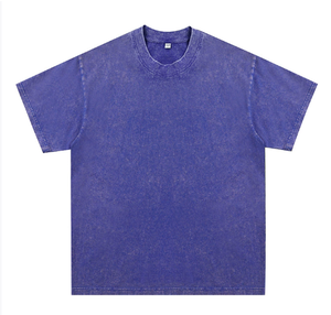 T-shirt ample en coton pur lourd, taille grande, style européen et américain, tendance, marque tendance - Product Image 3