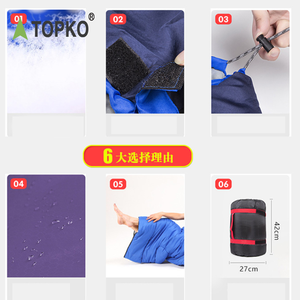 TOPKO Portable dan Ringan untuk <span class=keywords><strong>3</strong></span>-4 Musim Mendaki Kolam Berkemah Kantong Tidur - Product Image 6