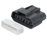 Conector automotriz de plástico eléctrico, conector automático de arnés de cables hembra, 2 unidades