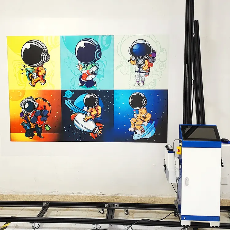 Автоматическая настенная печатная машина Tanyu, ультрафиолетовые чернила, прямые на стену, для белой латексной краски, 3D вертикальный настенный принтер