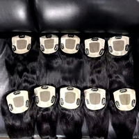 Ekstensi Rambut Manusia Remy India 100% Asli dari Kuil, Model Bergelombang, Panjang 10-30 Inci, Jahitan Mesin Double Weft, Hair Toppers Harga Terbaik, Paket Bundel