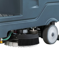 Autolaveuse autoportée KUER H90 avec double brosse pour usines, aéroports et supermarchés