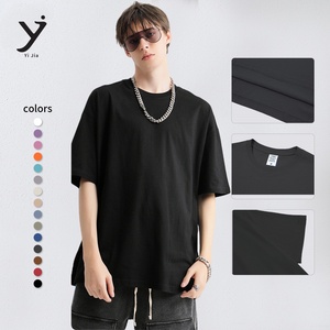 Camisetas de Hombre 100% Algodón, Camisetas de Poliéster y Algodón Lisas de Secado Rápido con Cuello Redondo para Correr, Hacer Ejercicio, Gimnasio y Deportes - Product Image 2