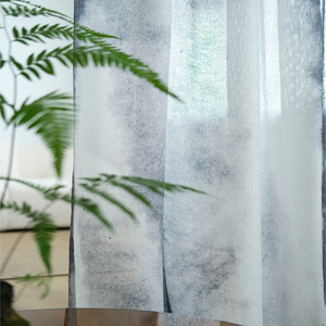 Rideaux transparents en Polyester pour salon, fabricant chinois, broderie, tissu transparent - Product Image 3