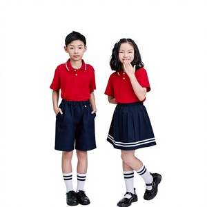Uniforme Escolar Unisex de Alta Calidad para Secundaria, Personalizable con Logotipo, en Poliéster y Algodón, Transpirable, Resistente, Último Modelo - Product Image 3