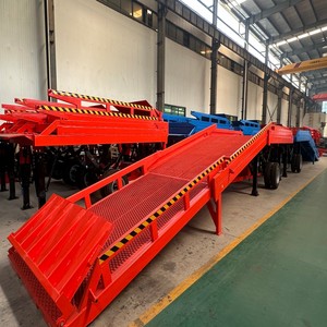 Rampe de quai <span class=keywords><strong>mobile</strong></span> pliable à trois sections haute performance 10t, rampe hydraulique pour conteneurs, rampe de chargement/déchargement pour chariots élévateurs - Product Image 6