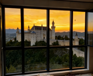 Finestre a Battente in Lega di Alluminio Moderna Beigeman con Taglio Termico, Doppi Vetri e Funzione Insonorizzante per Camere d'Albergo - Product Image 4