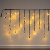 Vente en gros de lumières LED d'extérieur pour mariage, IP65, cordon noir, télécommande, 8 modes, blanc chaud, clignotant, CRI élevé, prise US 110V, NEMA