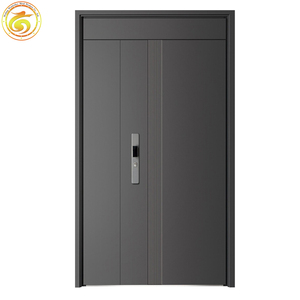 Nhà máy bên ngoài kim loại lối vào phía trước nhập thép an ninh bên ngoài cửa - Product Image 4