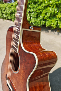 Brand Style Factory Price Cutaway Solid <b>Top</b> Vintage Colour Gloss Acoustic Guitar for Adult - Product Image 4