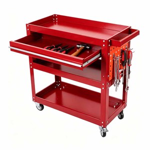 Caja de Herramientas Multifuncional de Hierro para Reparación de Automóviles, Gabinete de Almacenamiento de Taller con 3 Estantes, Carro de Herramientas Móvil para Garaje, Herramientas OEM, Carga de 300 kg - Product Image 5