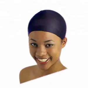 Adjustable Snood Nylon Stretch Mesh Stocking Wig Cap Factory wholesale India cheap waving wig caps