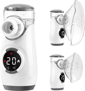 Fitconn nebulizador máy ống hít Kit trẻ em người lớn hen suyễn hộ gia đình xách tay hiển thị kỹ thuật số siêu âm lưới Máy phun sương - Product Image 2