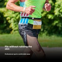 Ceinture de course à pied respirante et élastique avec fixation pour numéro de course, réfléchissante et réduisant la pression pour le cross-country