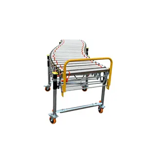 2023 China Best Flexible Expandable Roller Conveyor Mobile Unloading Loading Conveyor System For Warehouse