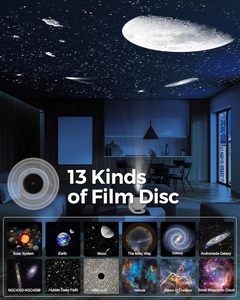 Proiettore Galassia 13 in 1, Proiettore <span class=keywords><strong>di</strong></span> Stelle HD con 13 Immagini, Luce Galattica con Sistema Solare, Costellazioni e <span class=keywords><strong>Luna</strong></span> per Soffitto Camera da Letto - Product Image 3