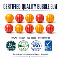 Chewing-gum à la pastèque en forme de bulle, rempli de liquide, lot de 5 pièces, centre juteux, collation pour enfants, vente en gros