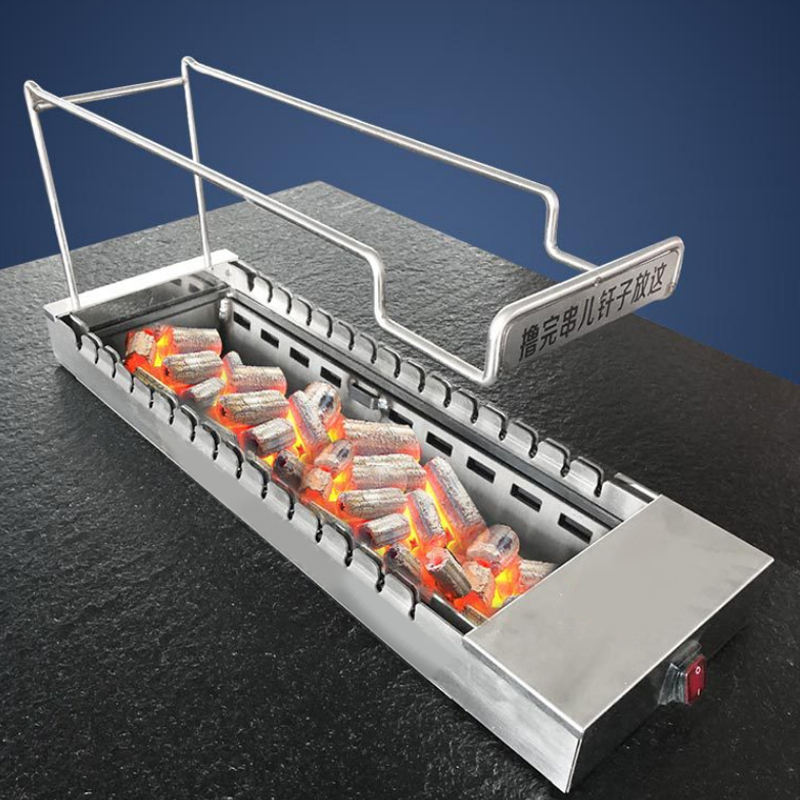 Automatic Rotating Yakitori Grill Machine Efficient BBQ