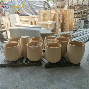 New Magic Stone Grc Cement <b>Flower</b> Pots Large Diameter Outdoor Use Durable Corrosion Resistant Planters - Product Image 4