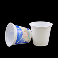 Gobelets en plastique à paroi simple, écologiques, avec logo imprimé, en PP de qualité alimentaire, résistants au congélateur, 75mm-500ml, à faible MOQ, prix usine