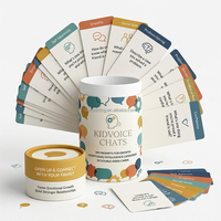 Juego de Cartas de Conversación Personalizado para 365 Días, Juego de Mesa Familiar para Regalos, Juego de Rompecabezas con Caja de Tubo