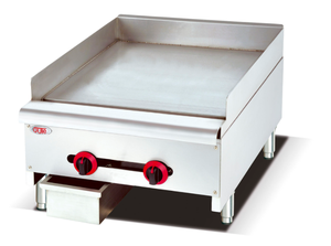 Nueva Plancha de Gas para Mostrador de 48 Pulgadas, Placa Plana de Acero Inoxidable de 18 mm, <span class=keywords><strong>Teppanyaki</strong></span> LPG/NG, 4 Quemadores, Parrilla para Hamburguesas, Equipo de Catering - Product Image 3