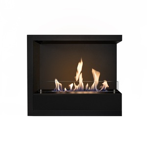 Chimenea <span class=keywords><strong>de</strong></span> Etanol Moderna <span class=keywords><strong>de</strong></span> Acero para Montar en la Pared, Ideal para Salas <span class=keywords><strong>de</strong></span> Estar en Villas y Apartamentos - Product Image 1