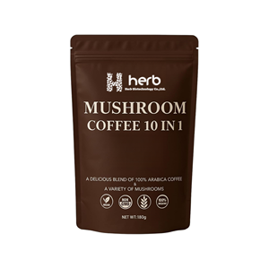 Café en polvo con hongos Reishi y Melena de León, natural, para la energía, inmunidad y función cerebral, de marca privada OEM personalizada para adultos. - Product Image 1