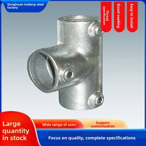 Connettori telaio recinzione Guardrail connettori tubo morsetti raccordi uscita laterale Tee testa esagonale forma rotonda - Product Image 5