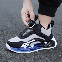Chaussures de sport pour garçons de haute qualité en gros, chaussures d'entraînement d'hiver pour les élèves, chaussures de basket-ball, boutons rotatifs, chaussures de sport pour enfants, tige en EVA