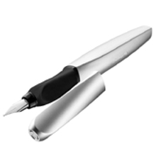 M&G Ergonomic Fountain <b>Pens</b> Pure Blue Super Soft Ergonomic Rubber Grip School Student Kids Fountain <b>Pen</b> - Product Image 5