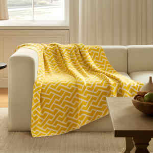 Couverture en acrylique tricotée Magic Green toutes saisons pour canapé, lit, sieste, usage estival, bureau climatisé, vente en gros - Product Image 1