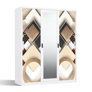 Armario de Acero Impreso con Puertas Correderas con Espejo de 1500 mm - Product Image 1