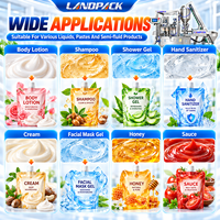 Machine de remplissage et de bouchage de sachets pré-remplis à double tête pour gel douche, liquides, crèmes pour les mains, masques de boue, shampoings, émulsions corporelles et lotions