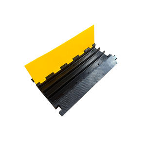 Heavy Duty 3 canaux PVC Trunking caoutchouc plastique câble protecteur couverture ralentisseurs chaussée chemin de câbles plancher ralentisseurs - Product Image 2